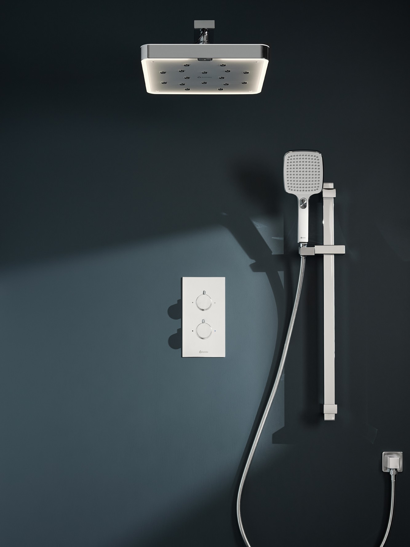 Concealed Mixer Shower Set - Wall Arm
