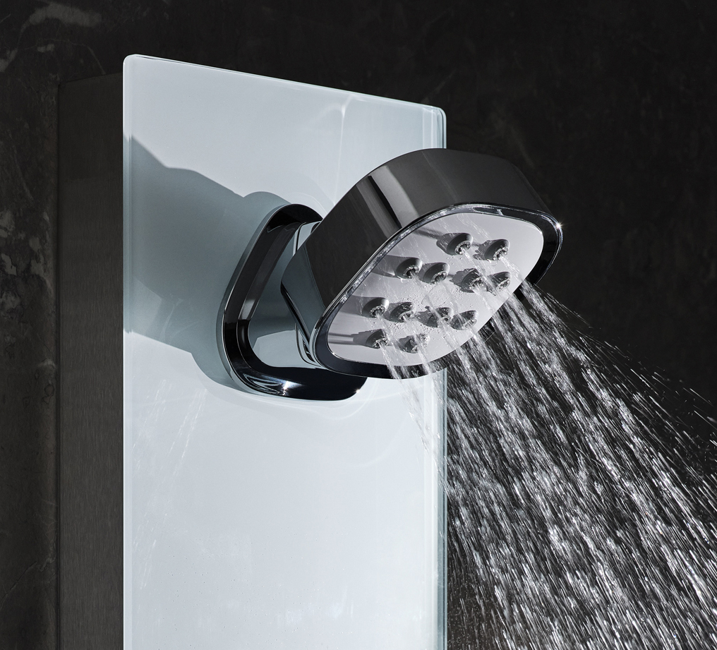 Keldas RDSAP recognised air-powered technology shower in action.
