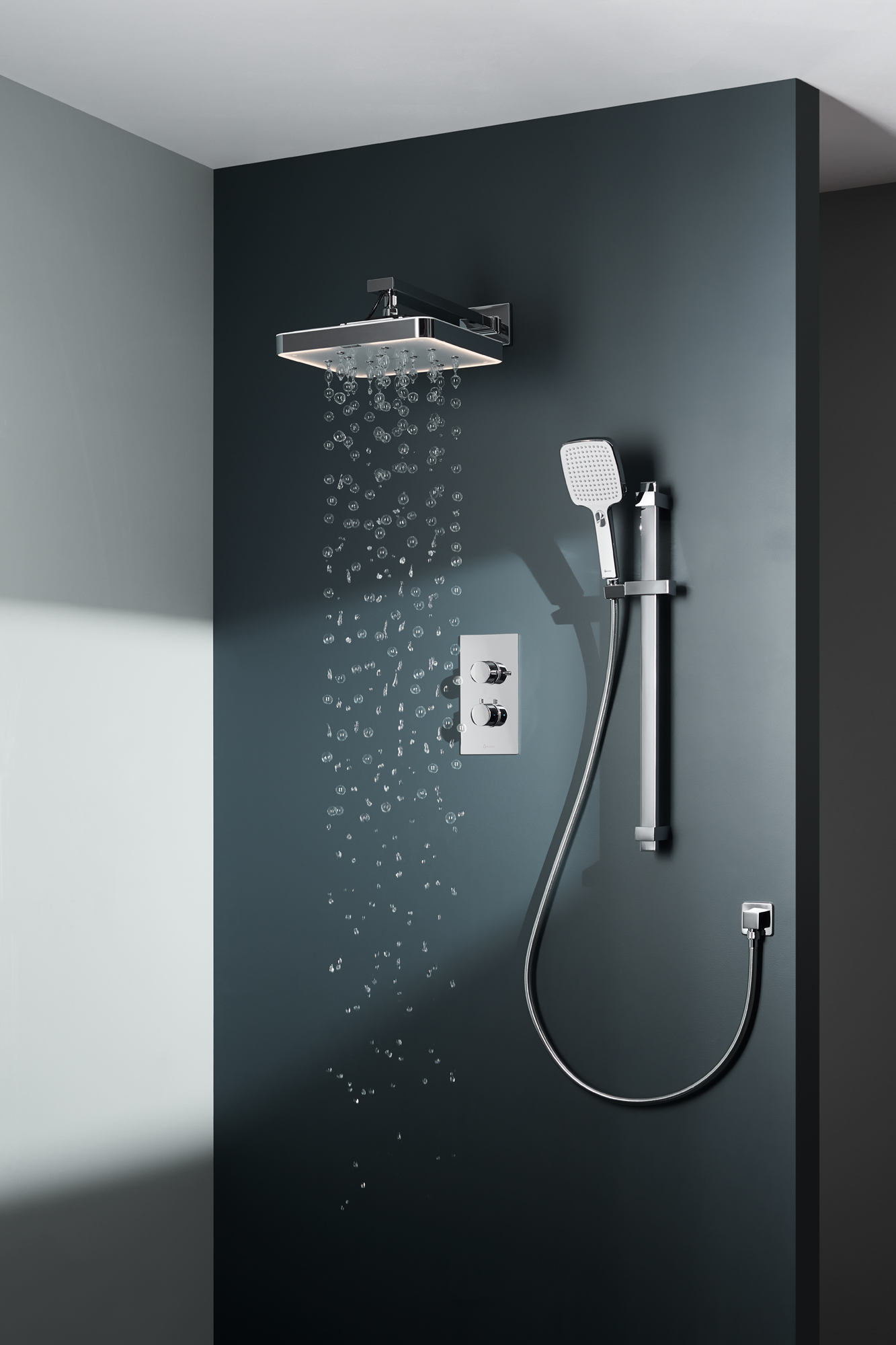 Concealed Mixer Shower Set - Wall Arm