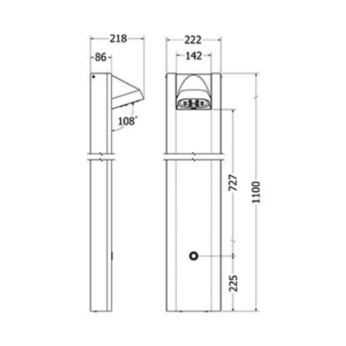 Commercial Shower Panel TF